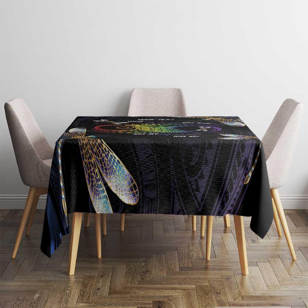 Personalised Polynesian Memorial Tablecloth Your Wings Were Ready But My Heart Was Not LT7 - Polynesian Pride