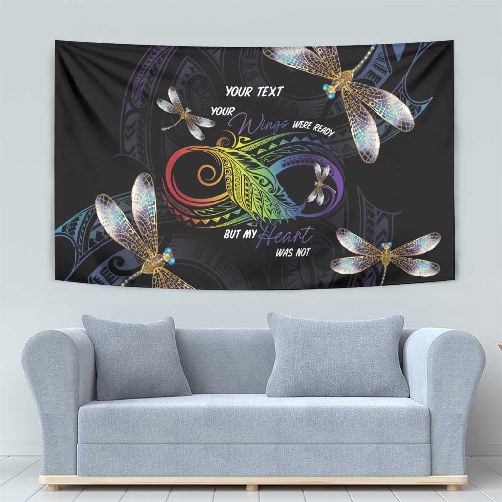 Personalised Polynesian Memorial Tapestry Your Wings Were Ready But My Heart Was Not