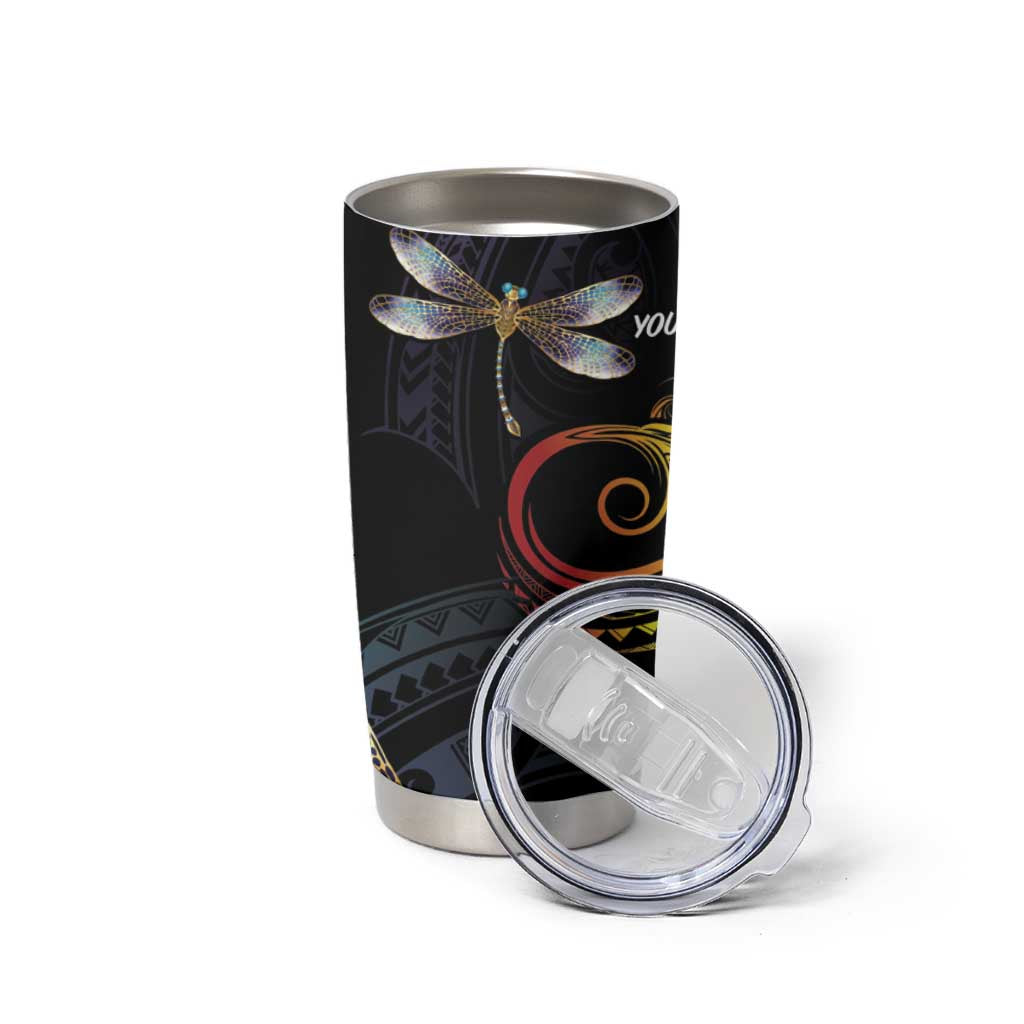 Personalised Polynesian Memorial Tumbler Cup Your Wings Were Ready But My Heart Was Not LT7 - Polynesian Pride
