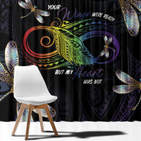Personalised Polynesian Memorial Window Curtain Your Wings Were Ready But My Heart Was Not LT7 - Polynesian Pride