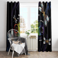 Personalised Polynesian Memorial Window Curtain Your Wings Were Ready But My Heart Was Not LT7 - Polynesian Pride
