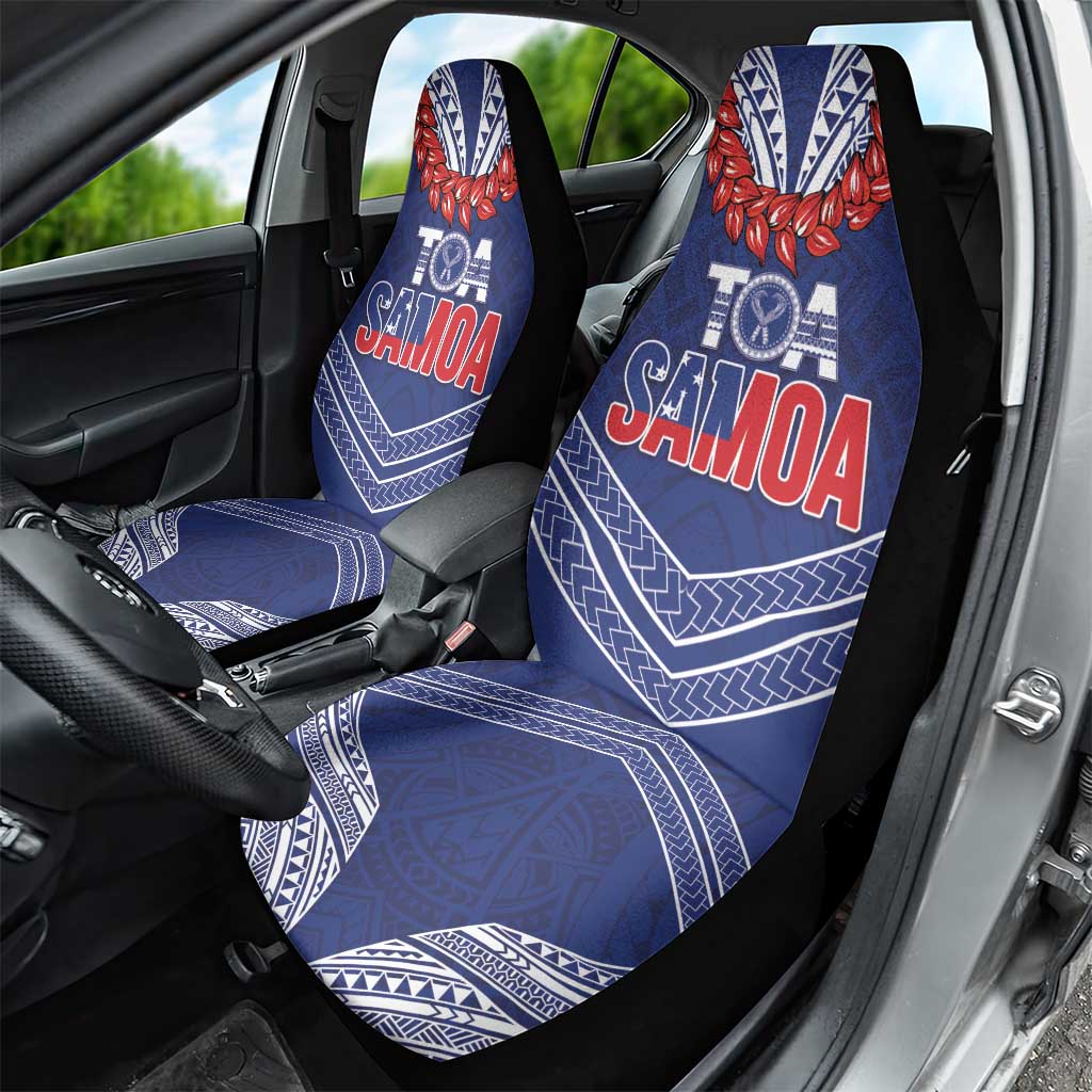 Toa Samoa Rugby Car Seat Cover Ulafala Mix Nifo'oti - Polynesian Pride