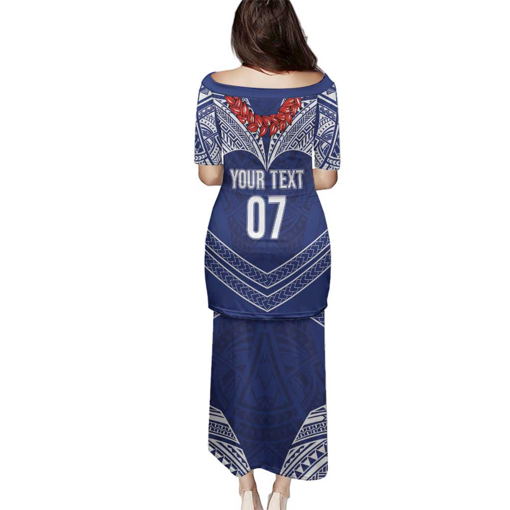 Toa Samoa Rugby Custom Family Matching Puletasi and Hawaiian Shirt Ulafala Mix Nifo'oti - Polynesian Pride