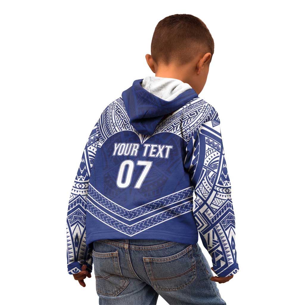 Toa Samoa Rugby Custom Kid Hoodie Ulafala Mix Nifo'oti - Polynesian Pride