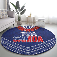 Toa Samoa Rugby Round Carpet Ulafala Mix Nifo'oti - Polynesian Pride