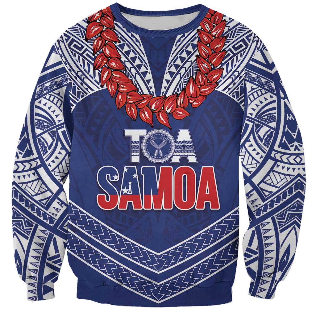 Toa Samoa Rugby Custom Sweatshirt Ulafala Mix Nifo'oti - Polynesian Pride