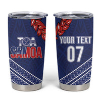 Toa Samoa Rugby Custom Tumbler Cup Ulafala Mix Nifo'oti - Polynesian Pride