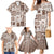 Hawaii Christmas Retro Patchwork Family Matching Mermaid Dress and Hawaiian Shirt Brown LT7 - Polynesian Pride