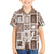 Hawaii Christmas Retro Patchwork Family Matching Puletasi Dress and Hawaiian Shirt Brown LT7 Son's Shirt Brown - Polynesian Pride