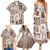 Hawaii Christmas Retro Patchwork Family Matching Summer Maxi Dress and Hawaiian Shirt Brown LT7 - Polynesian Pride