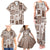 Hawaii Christmas Retro Patchwork Family Matching Tank Maxi Dress and Hawaiian Shirt Brown LT7 - Polynesian Pride