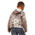Hawaii Christmas Retro Patchwork Kid Hoodie Brown LT7 - Polynesian Pride