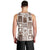 Hawaii Christmas Retro Patchwork Men Tank Top Brown LT7 - Polynesian Pride