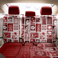 Hawaii Christmas Retro Patchwork Back Car Seat Cover Red LT7 - Polynesian Pride