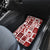 Hawaii Christmas Retro Patchwork Car Mats Red LT7 - Polynesian Pride