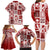 Hawaii Christmas Retro Patchwork Family Matching Long Sleeve Bodycon Dress and Hawaiian Shirt Red LT7 - Polynesian Pride