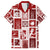 Hawaii Christmas Retro Patchwork Family Matching Long Sleeve Bodycon Dress and Hawaiian Shirt Red LT7 Dad's Shirt - Short Sleeve Red - Polynesian Pride