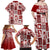 Hawaii Christmas Retro Patchwork Family Matching Off Shoulder Maxi Dress and Hawaiian Shirt Red LT7 - Polynesian Pride