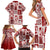 Hawaii Christmas Retro Patchwork Family Matching Short Sleeve Bodycon Dress and Hawaiian Shirt Red LT7 - Polynesian Pride