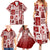 Hawaii Christmas Retro Patchwork Family Matching Summer Maxi Dress and Hawaiian Shirt Red LT7 - Polynesian Pride