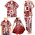 Hawaii Christmas Retro Patchwork Family Matching Tank Maxi Dress and Hawaiian Shirt Red LT7 - Polynesian Pride