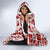 Hawaii Christmas Retro Patchwork Hooded Blanket Red LT7 - Polynesian Pride