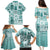 Hawaii Christmas Retro Patchwork Family Matching Puletasi Dress and Hawaiian Shirt Teal LT7 - Polynesian Pride