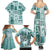 Hawaii Christmas Retro Patchwork Family Matching Summer Maxi Dress and Hawaiian Shirt Teal LT7 - Polynesian Pride