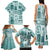 Hawaii Christmas Retro Patchwork Family Matching Tank Maxi Dress and Hawaiian Shirt Teal LT7 - Polynesian Pride