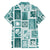 Hawaii Christmas Retro Patchwork Family Matching Tank Maxi Dress and Hawaiian Shirt Teal LT7 - Polynesian Pride