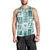 Hawaii Christmas Retro Patchwork Men Tank Top Teal LT7 - Polynesian Pride