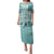 Hawaii Christmas Retro Patchwork Puletasi Teal LT7 Long Dress Teal - Polynesian Pride