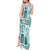 Hawaii Christmas Retro Patchwork Tank Maxi Dress Teal LT7 - Polynesian Pride