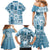 Hawaii Christmas Retro Patchwork Family Matching Mermaid Dress and Hawaiian Shirt Aquamarine LT7 - Polynesian Pride