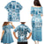 Hawaii Christmas Retro Patchwork Family Matching Puletasi Dress and Hawaiian Shirt Aquamarine LT7 - Polynesian Pride