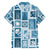 Hawaii Christmas Retro Patchwork Family Matching Puletasi Dress and Hawaiian Shirt Aquamarine LT7 - Polynesian Pride