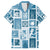 Hawaii Christmas Retro Patchwork Family Matching Short Sleeve Bodycon Dress and Hawaiian Shirt Aquamarine LT7 Dad's Shirt - Short Sleeve Aquamarine - Polynesian Pride