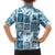 Hawaii Christmas Retro Patchwork Family Matching Summer Maxi Dress and Hawaiian Shirt Aquamarine LT7 - Polynesian Pride