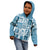 Hawaii Christmas Retro Patchwork Kid Hoodie Aquamarine LT7 - Polynesian Pride