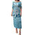 Hawaii Christmas Retro Patchwork Puletasi Aquamarine LT7 Long Dress Aquamarine - Polynesian Pride