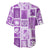 Hawaii Christmas Retro Patchwork Baseball Jersey Violet LT7 - Polynesian Pride