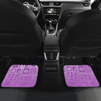 Hawaii Christmas Retro Patchwork Car Mats Violet LT7 - Polynesian Pride