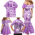 Hawaii Christmas Retro Patchwork Family Matching Mermaid Dress and Hawaiian Shirt Violet LT7 - Polynesian Pride