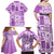 Hawaii Christmas Retro Patchwork Family Matching Off Shoulder Maxi Dress and Hawaiian Shirt Violet LT7 - Polynesian Pride