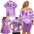 Hawaii Christmas Retro Patchwork Family Matching Off Shoulder Short Dress and Hawaiian Shirt Violet LT7 - Polynesian Pride