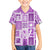 Hawaii Christmas Retro Patchwork Family Matching Off Shoulder Short Dress and Hawaiian Shirt Violet LT7 Son's Shirt Violet - Polynesian Pride