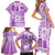 Hawaii Christmas Retro Patchwork Family Matching Short Sleeve Bodycon Dress and Hawaiian Shirt Violet LT7 - Polynesian Pride