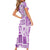 Hawaii Christmas Retro Patchwork Family Matching Short Sleeve Bodycon Dress and Hawaiian Shirt Violet LT7 - Polynesian Pride