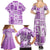 Hawaii Christmas Retro Patchwork Family Matching Summer Maxi Dress and Hawaiian Shirt Violet LT7 - Polynesian Pride