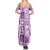 Hawaii Christmas Retro Patchwork Family Matching Summer Maxi Dress and Hawaiian Shirt Violet LT7 - Polynesian Pride